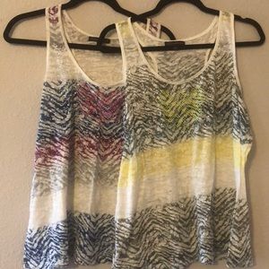 Set of two racer back tanks